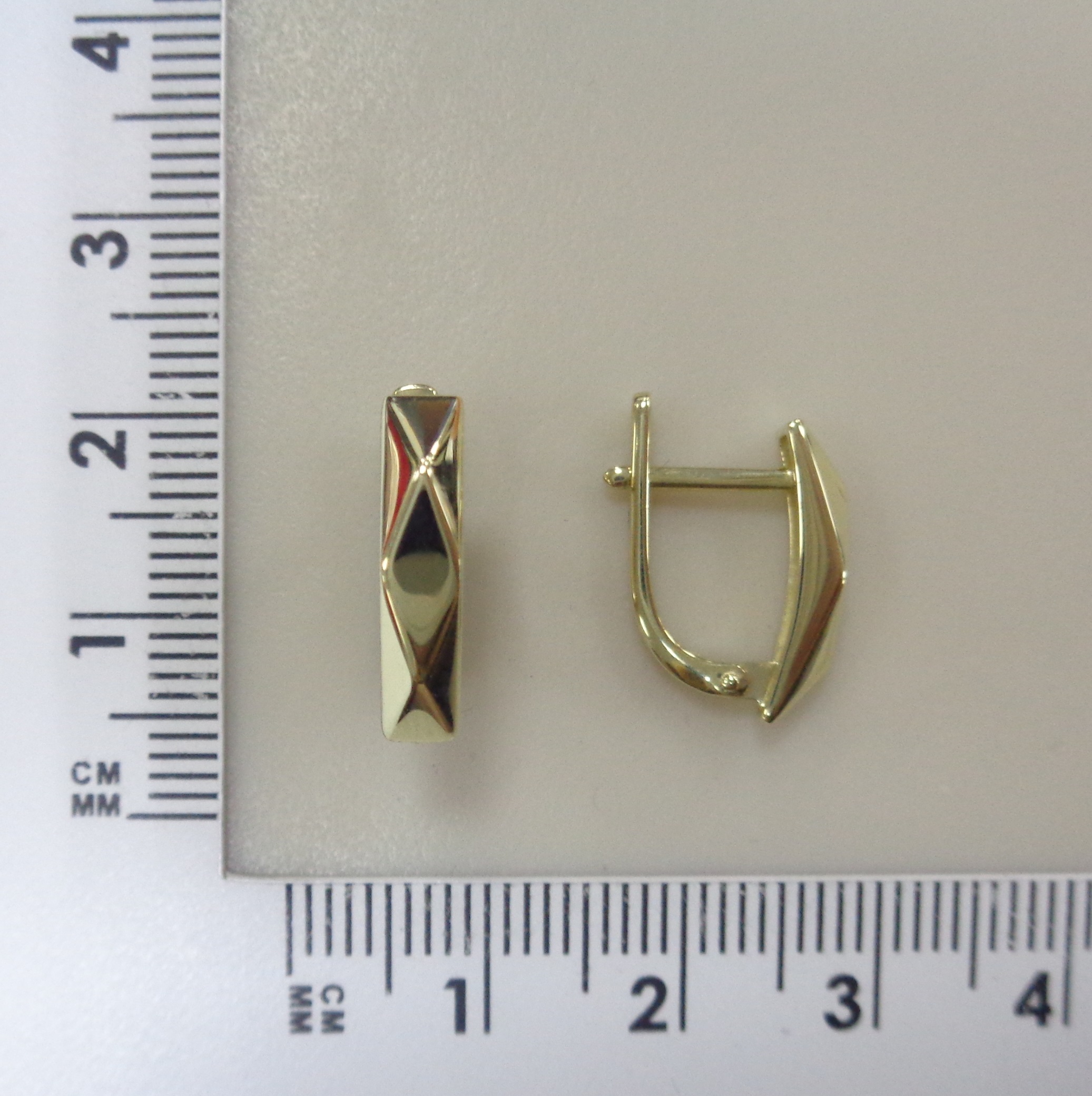 Серьги из желтого золота